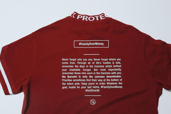 FOM Pique Crewneck Polo (Burgundy)