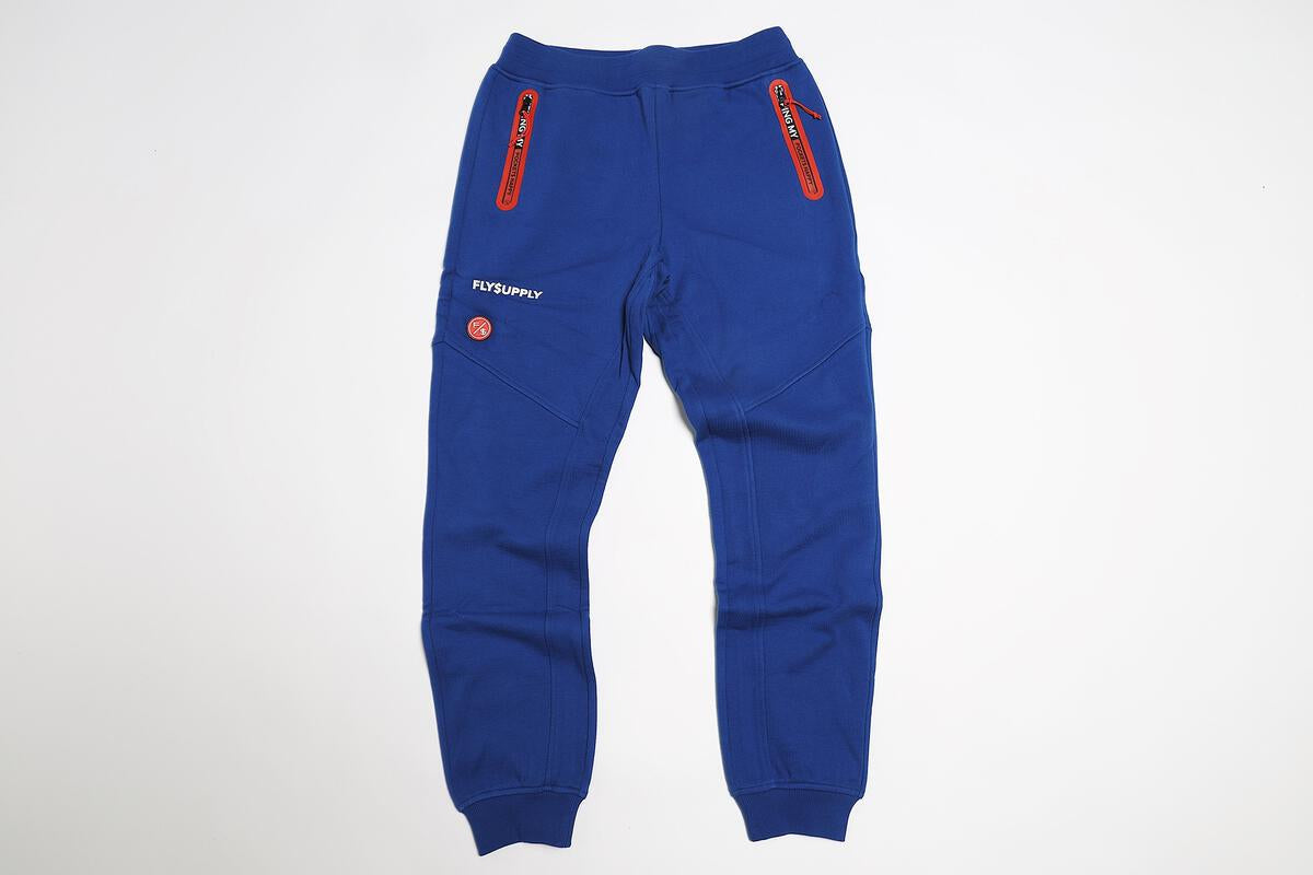 Happy Pockets Fleece Joggers (Blue)