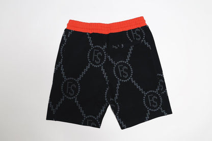 FS Intarsia Hearts Shorts (Black)