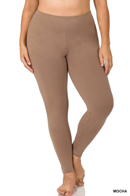 PLUS SIZE BETTER COTTON FULL LENGTH LEGGINGS