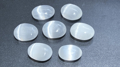 Selenite Crystal Mini Small Palm Stone Orb Carving Wholesale Bulk Gemstone Lot