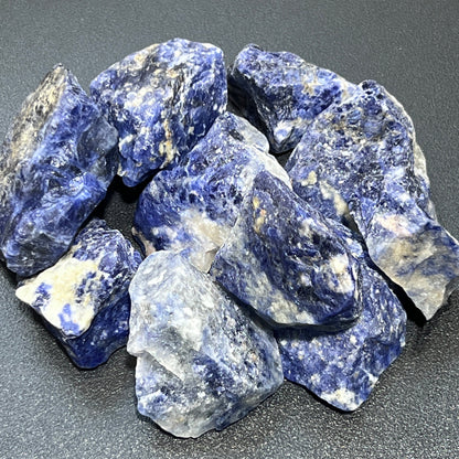 Blue Sodalite Rough (1 Kilo)( 2.2 LBs) Bulk Wholesale Lot Raw Gemstones