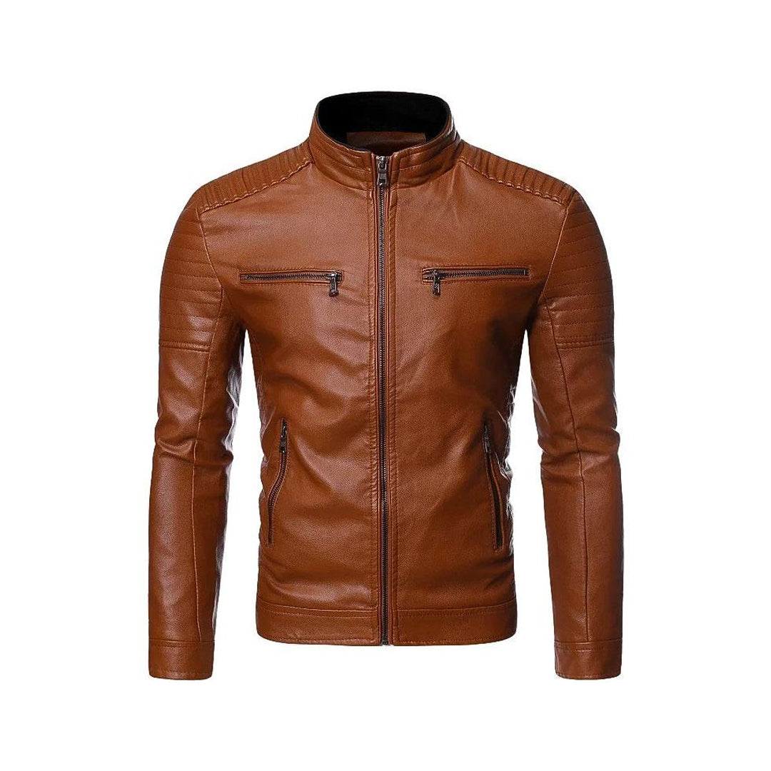 Austin Slim Fit Leather Jacket