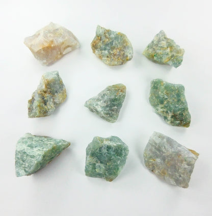 Sky Blue Quartz Crystals (3 Pcs) Rough Raw Natural Gemstone Rocks