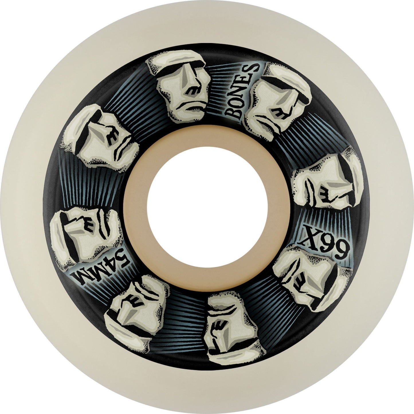 Bones X-Formula 99a 53mm DualDurometer Head Rush V5 Sidecut Wheels