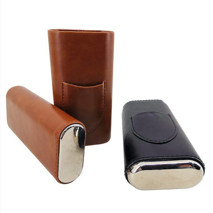 Two-end Hardware With Cigar Cutter, Cigar Holster, Portable Humidor