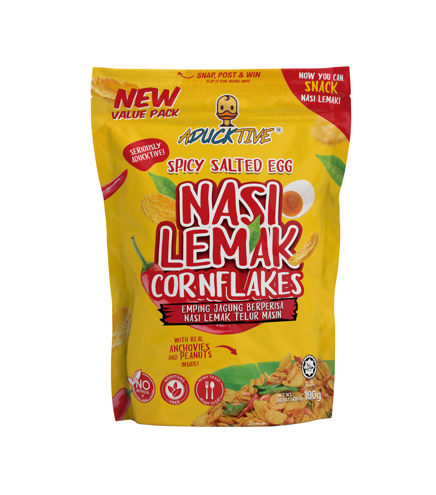 SALTED EGG CORNFLAKE CHIP - CRUNCHY SAVORY SNACK