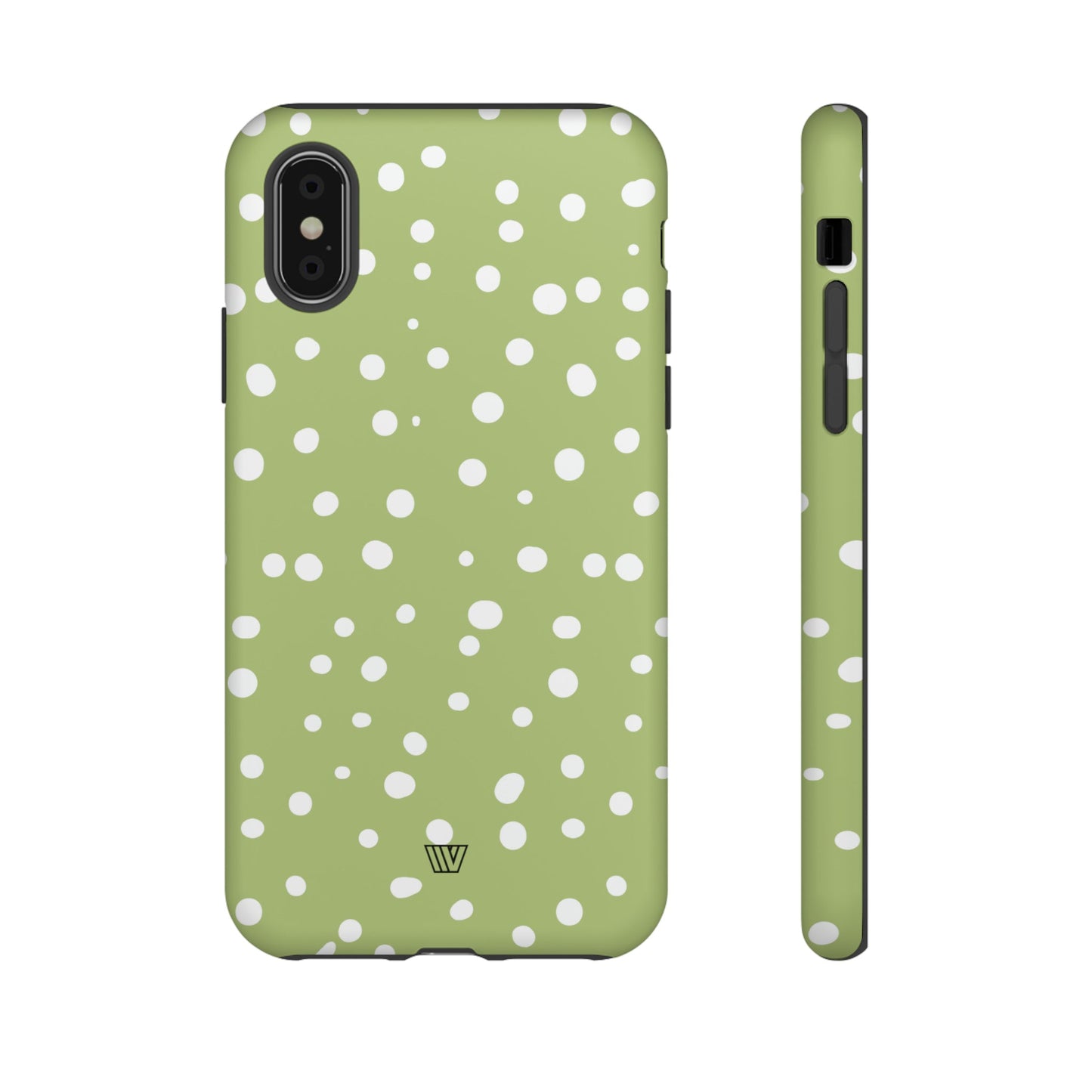 PALE OLIVE DOTS | Tough Phone Case