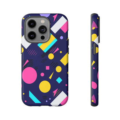 80s / 90s RETRO PATTERN DARK | Tough Phone Case