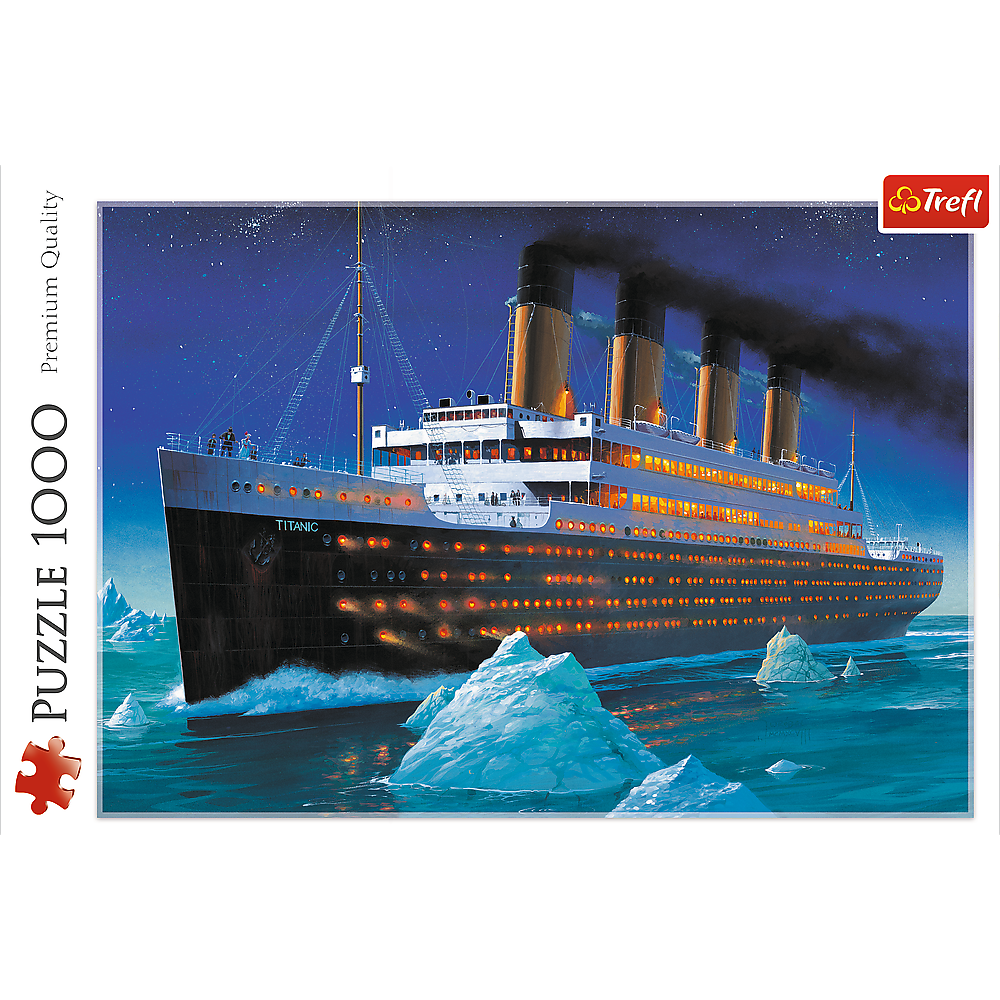 1000 Piece Jigsaw Puzzles, Titanic, 1920 Maritime Puzzle, Adult Puzzles, Trefl 10080