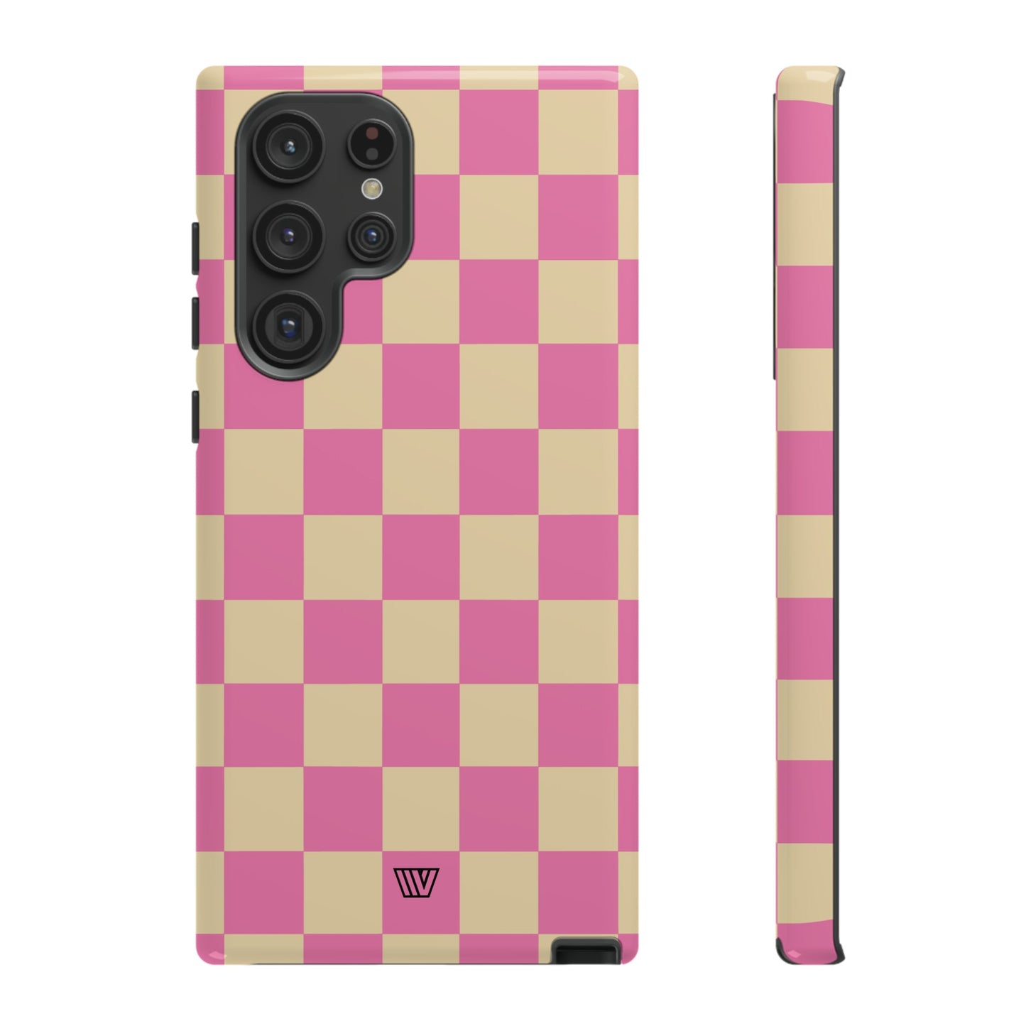 PINK TAN CHECKERBOARD | Tough Phone Case