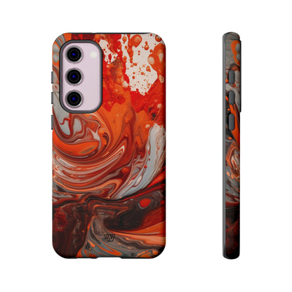 WHITE FIRE PAINT SWIRL | Tough Phone Case