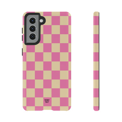 PINK TAN CHECKERBOARD | Tough Phone Case