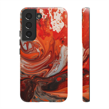 WHITE FIRE PAINT SWIRL | Tough Phone Case