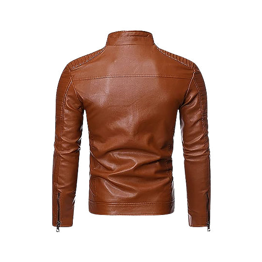 Austin Slim Fit Leather Jacket