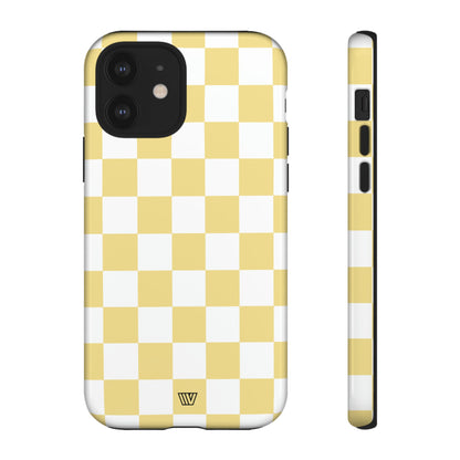 BANANA YELLOW CHECKERBOARD | Tough Phone Case