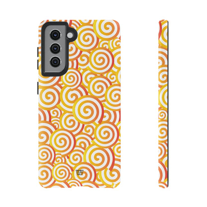 ABSTRACT SPIRAL ORANGE | Tough Phone Case