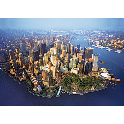 1000 Piece Jigsaw Puzzles, New York, NYC Puzzle with City Skyline and Aerial View, Puzzle of USA, Adult Puzzles, Trefl 10222