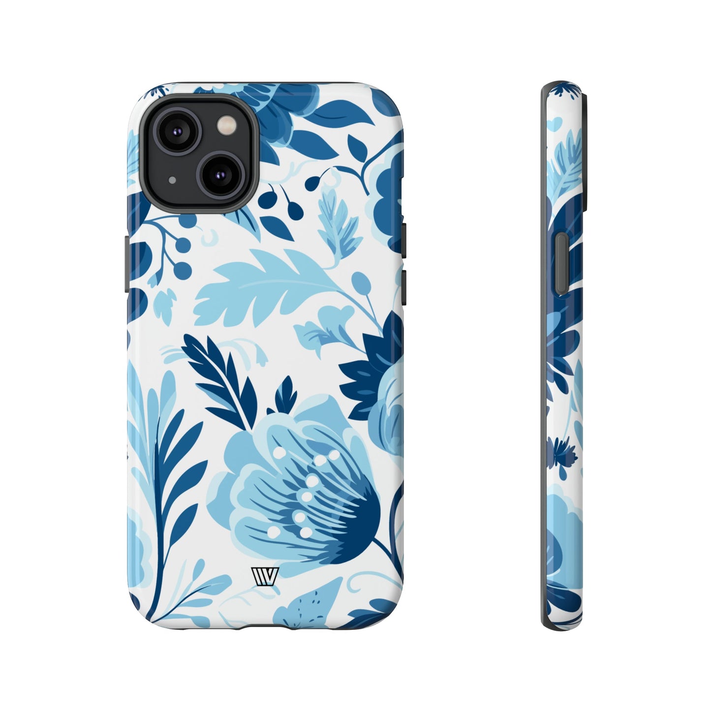 BLUE WHITE FLOWERS | Tough Phone Case