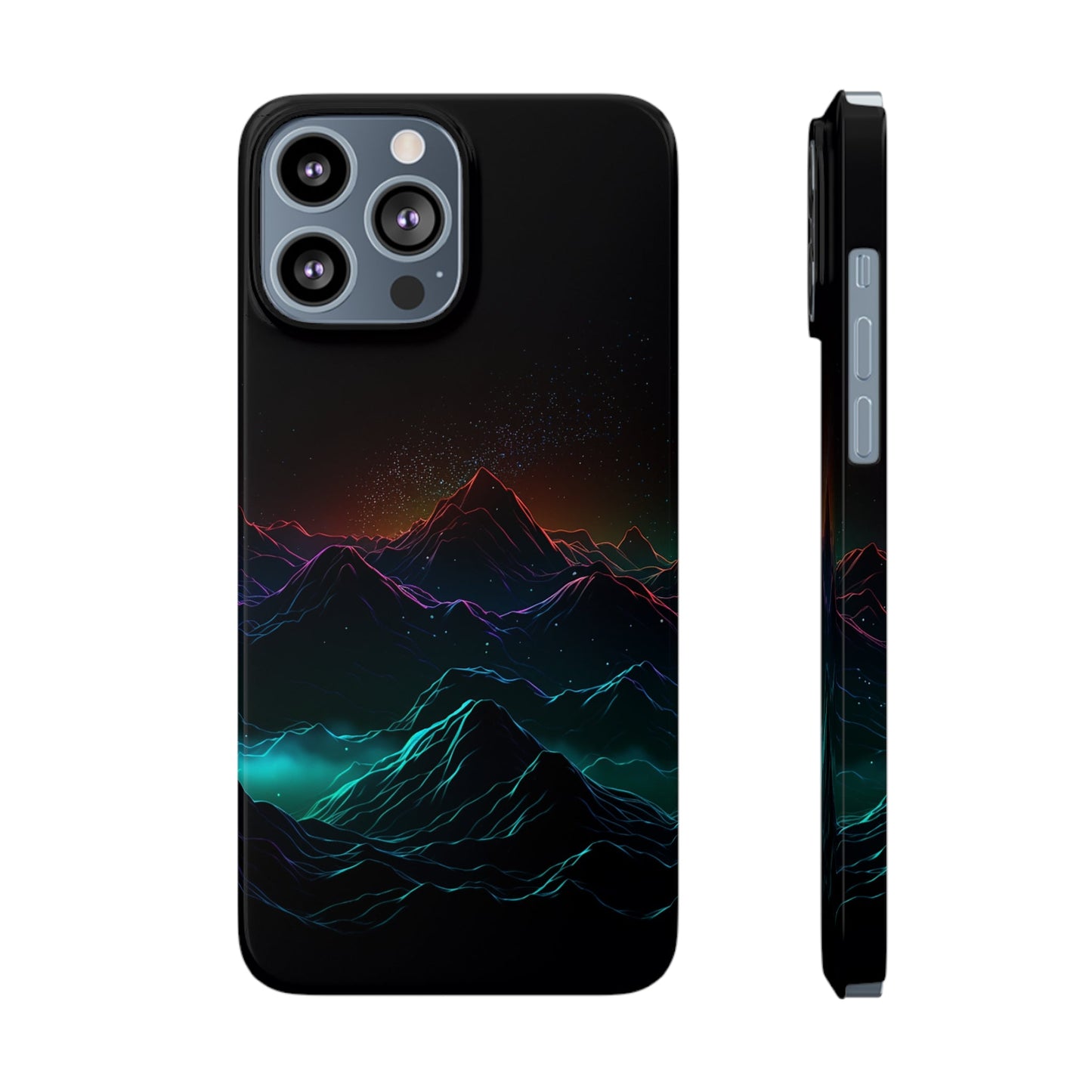 NEON MOUNTAINS | Slim iPhone Case