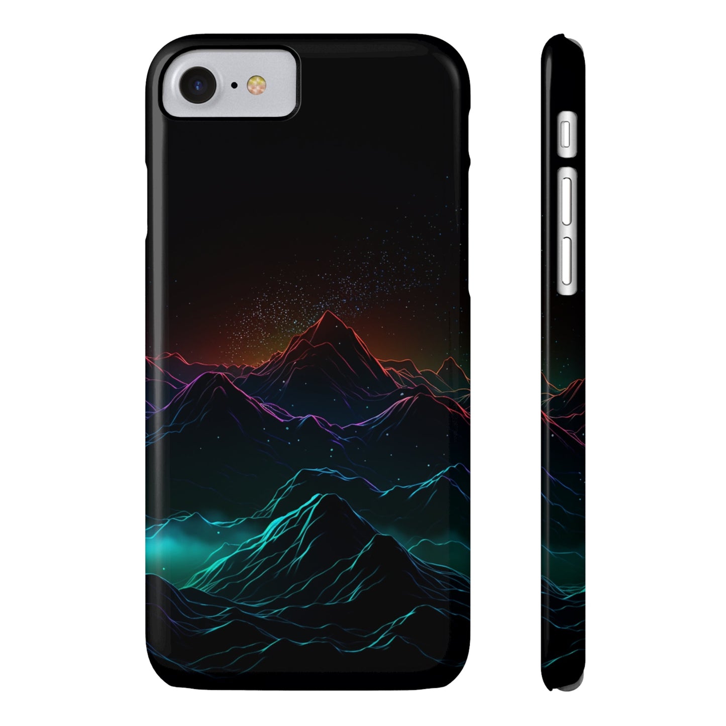 NEON MOUNTAINS | Slim iPhone Case