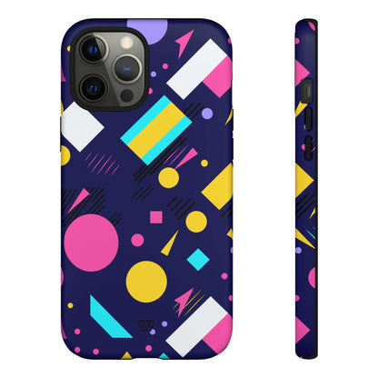 80s / 90s RETRO PATTERN DARK | Tough Phone Case