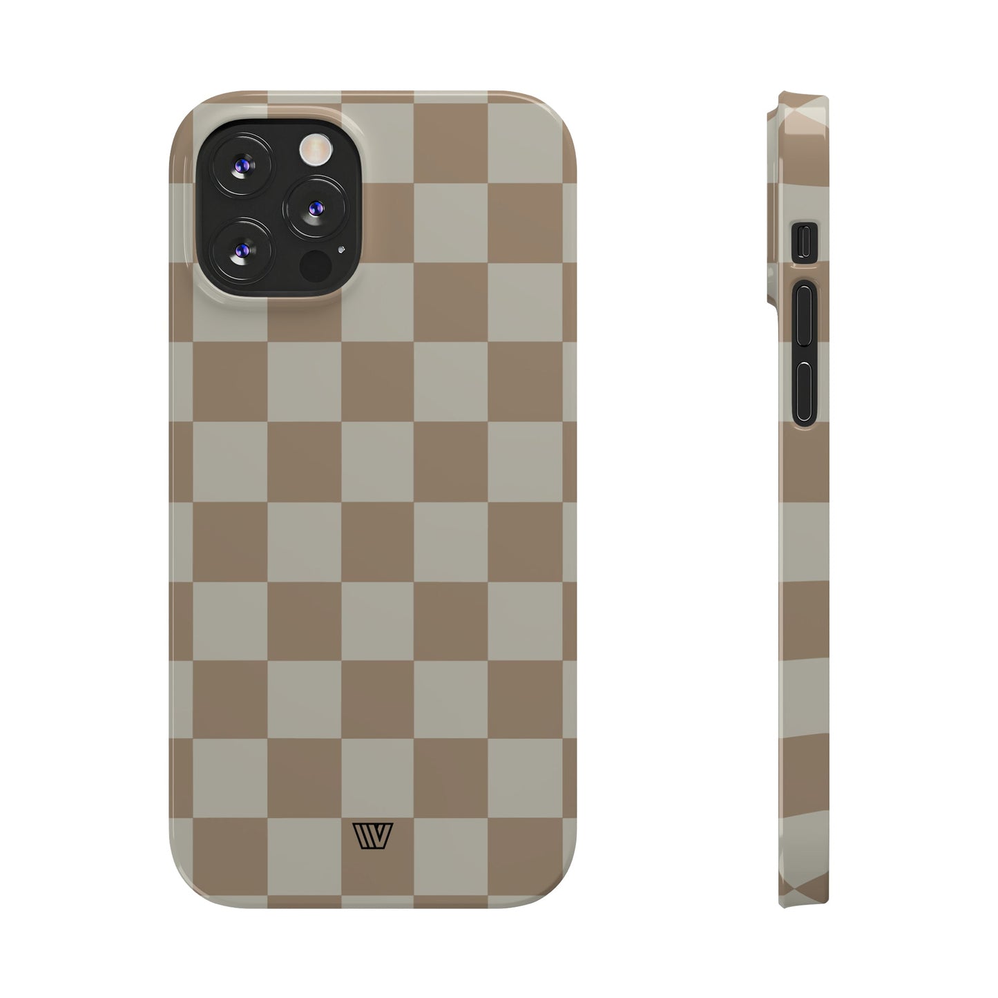 NEUTRAL CHECKERBOARD | Slim iPhone Case