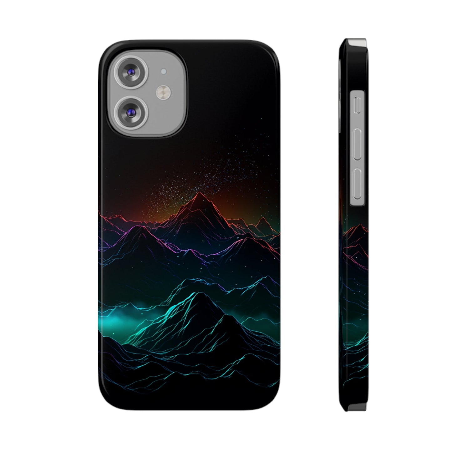 NEON MOUNTAINS | Slim iPhone Case