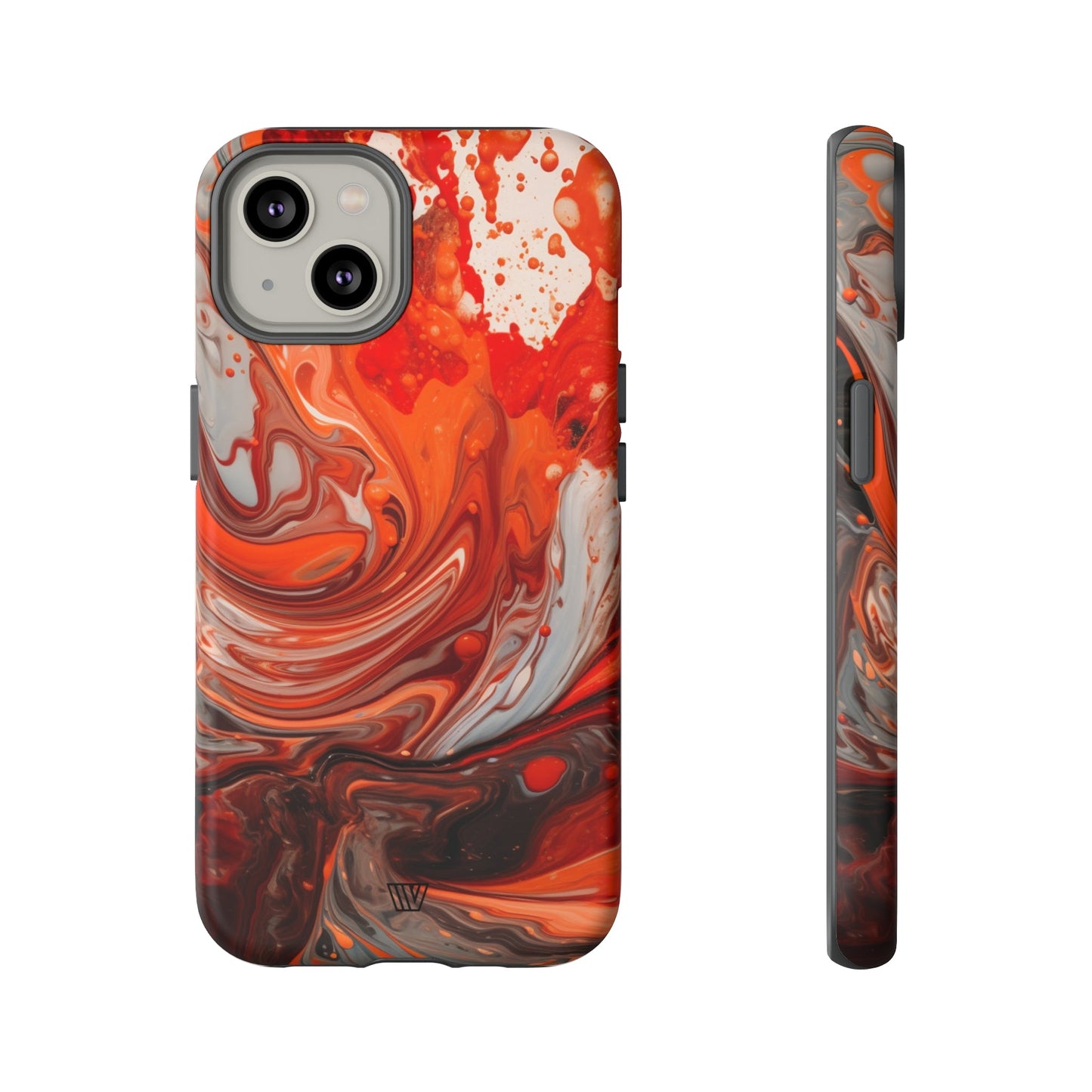 WHITE FIRE PAINT SWIRL | Tough Phone Case