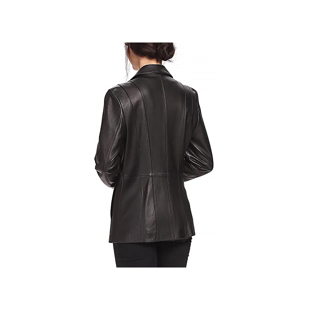 Women's Stylish Vertical Lining Blazer Jacket