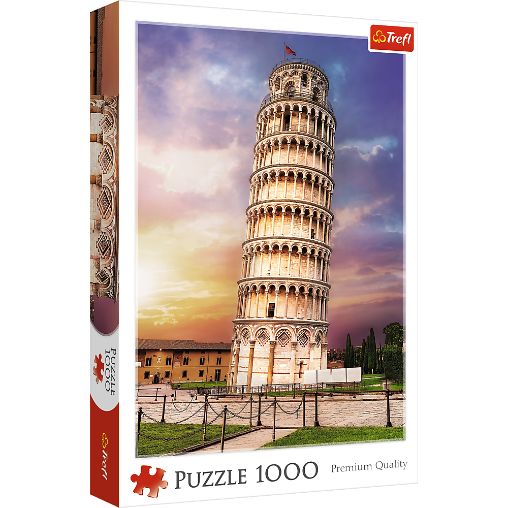 1000 Piece Jigsaw Puzzles, Pisa Tower, Leaning Tower of Pisa Puzzle, Tuscany Italy Puzzle, Adult Puzzles, Trefl 10441