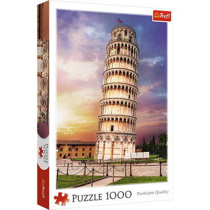 1000 Piece Jigsaw Puzzles, Pisa Tower, Leaning Tower of Pisa Puzzle, Tuscany Italy Puzzle, Adult Puzzles, Trefl 10441