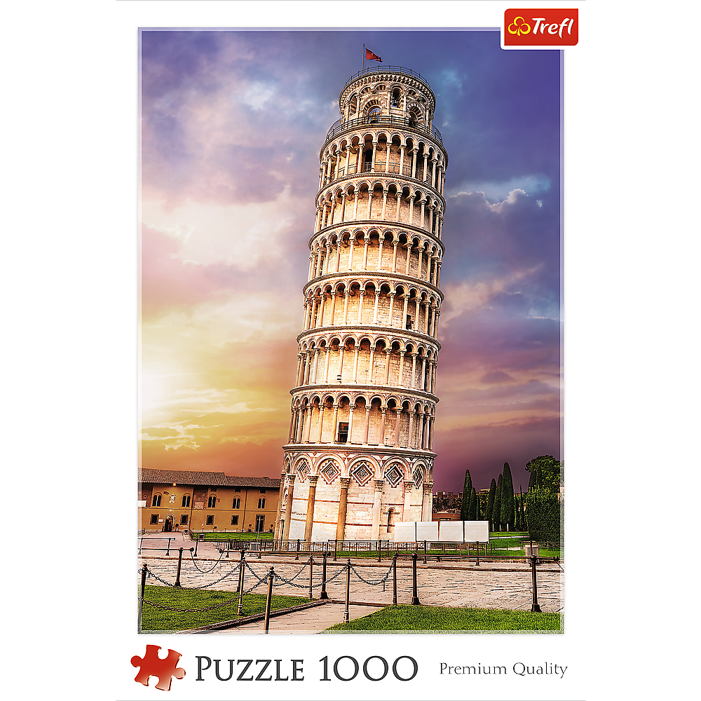 1000 Piece Jigsaw Puzzles, Pisa Tower, Leaning Tower of Pisa Puzzle, Tuscany Italy Puzzle, Adult Puzzles, Trefl 10441