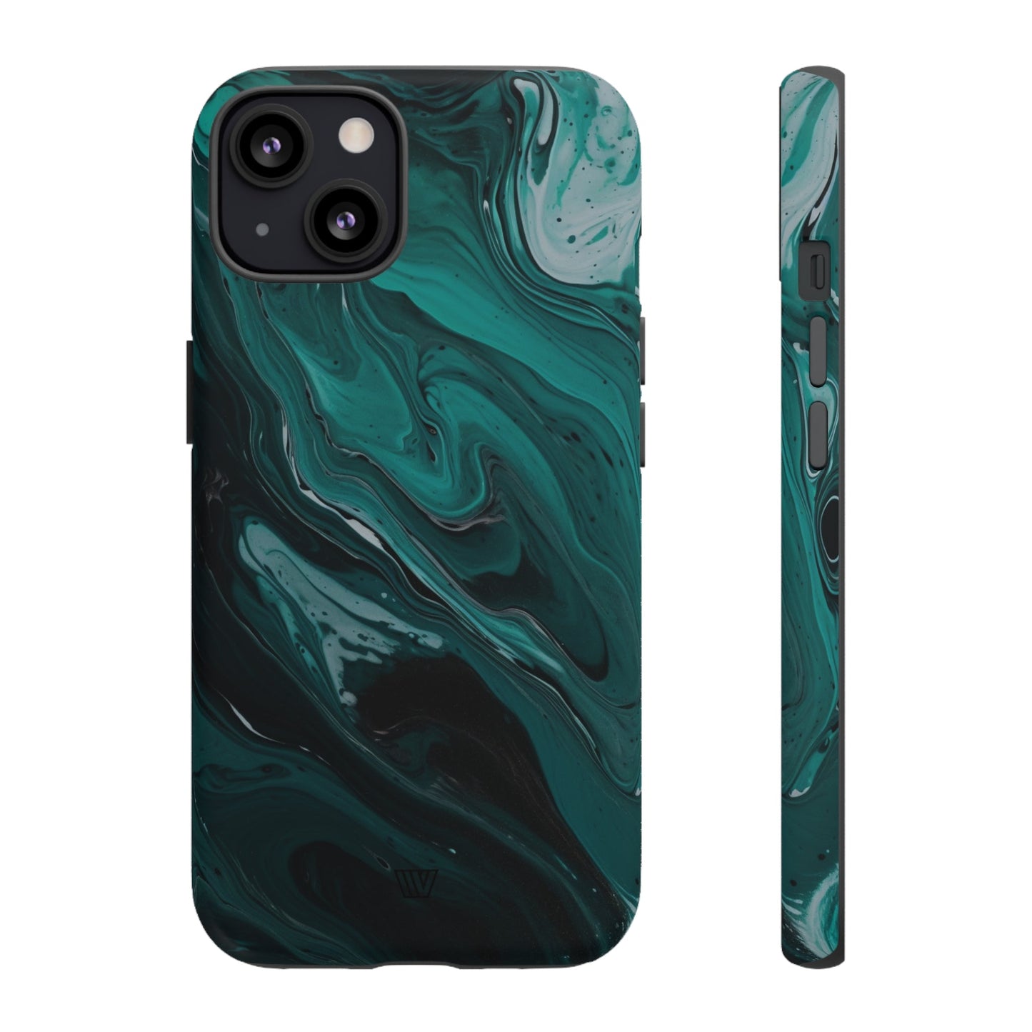 TEAL PAINT SWIRL | Tough Phone Case