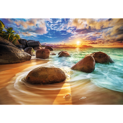 1000 Piece Jigsaw Puzzles, Samudra Beach, Puzzles of India, Paradise Puzzles, Adult Puzzles, Trefl 10461