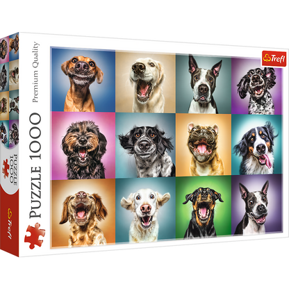 1000 Piece Jigsaw Puzzle, Funny Dog Portraits, Pets Puzzle, Golden Retriever Puzzle, Adult Puzzles, Trefl 10462