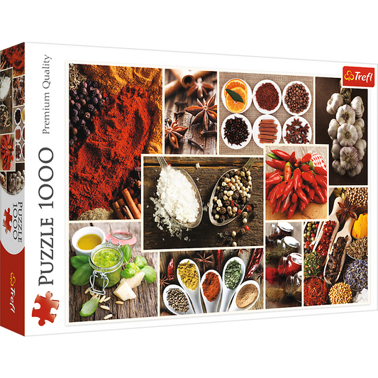 1000 Piece Jigsaw Puzzles, Spices, Food Puzzles, Collage Puzzles, Adult Puzzles, Trefl 10470