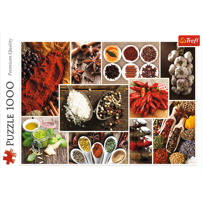 1000 Piece Jigsaw Puzzles, Spices, Food Puzzles, Collage Puzzles, Adult Puzzles, Trefl 10470