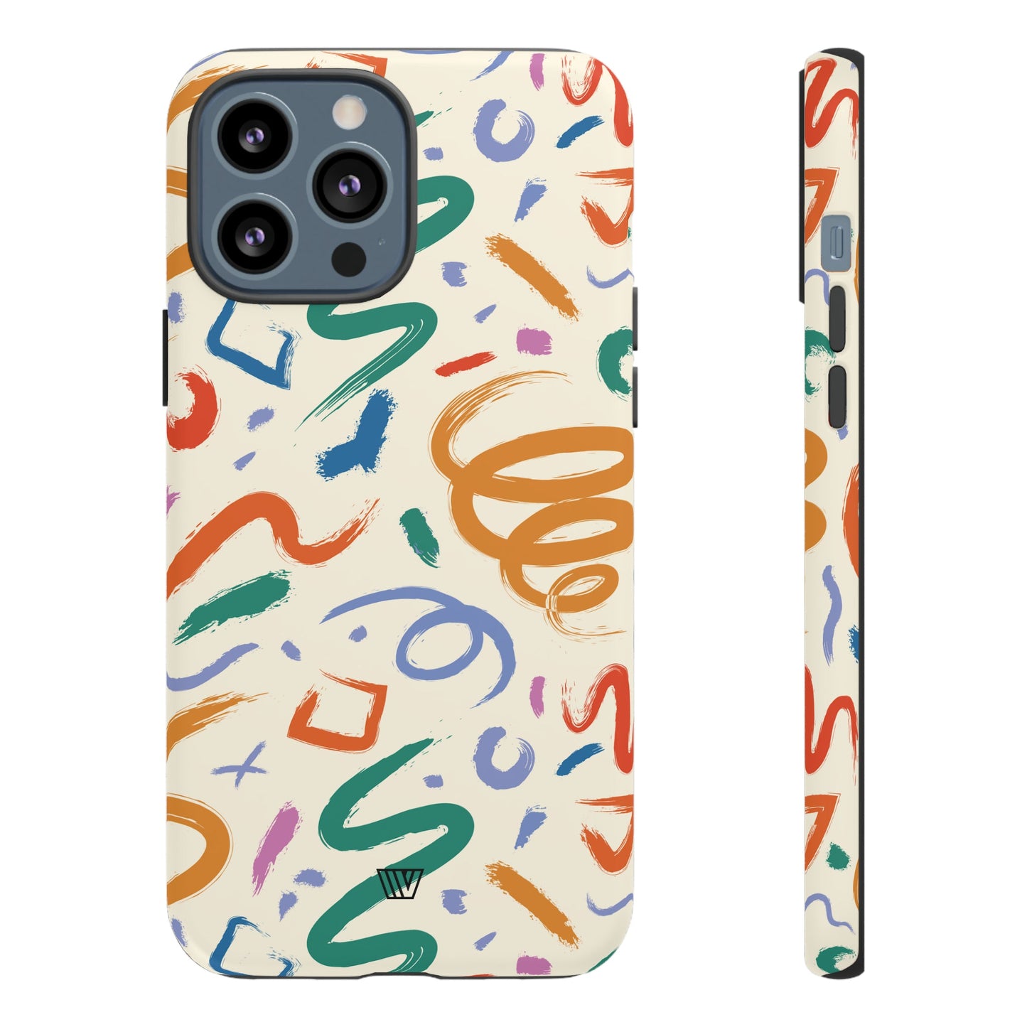 DOODLE PAINT BRUSH STROKES | Tough Phone Case