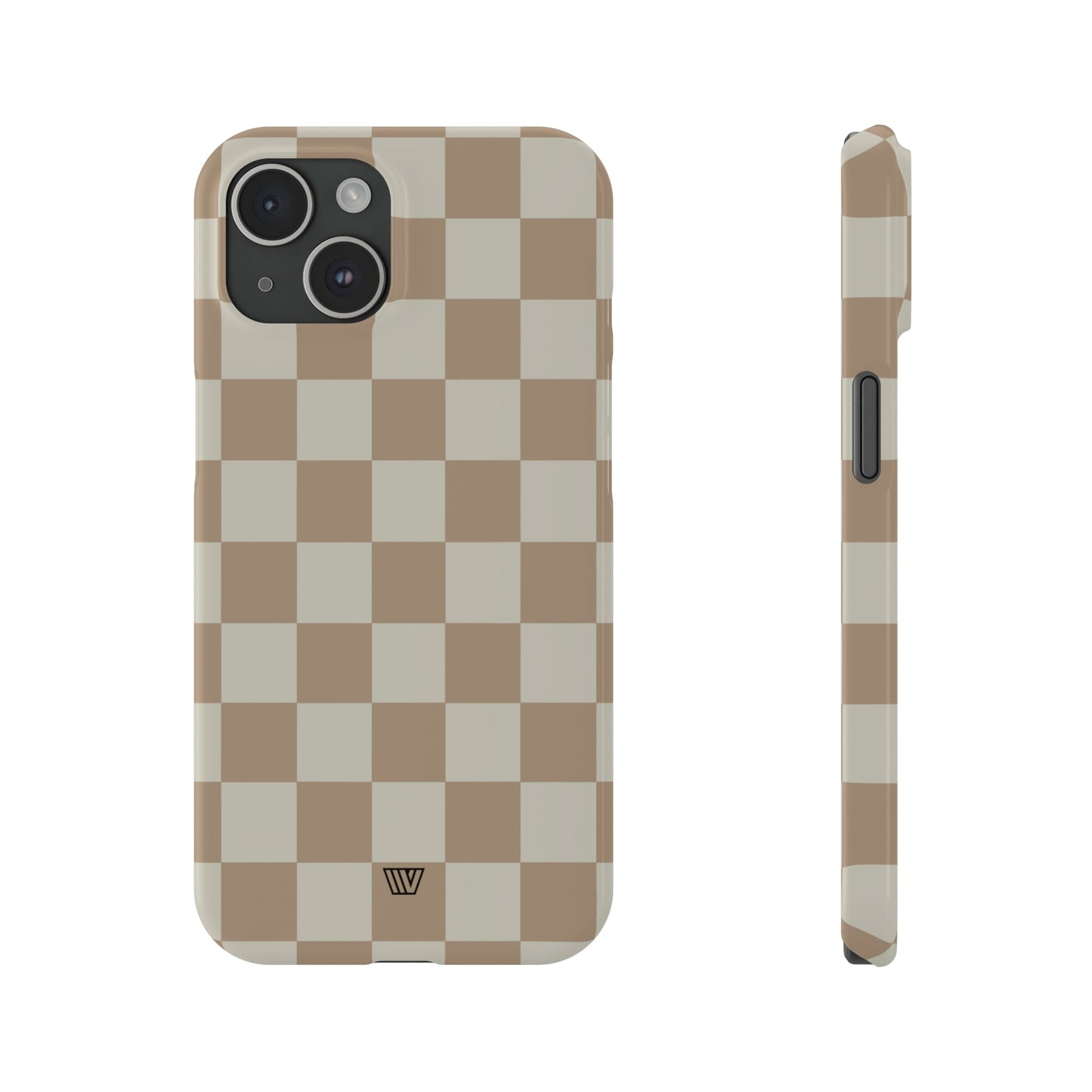 NEUTRAL CHECKERBOARD | Slim iPhone Case