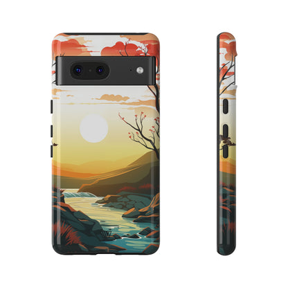 RIVER SUNSET | Tough Phone Case