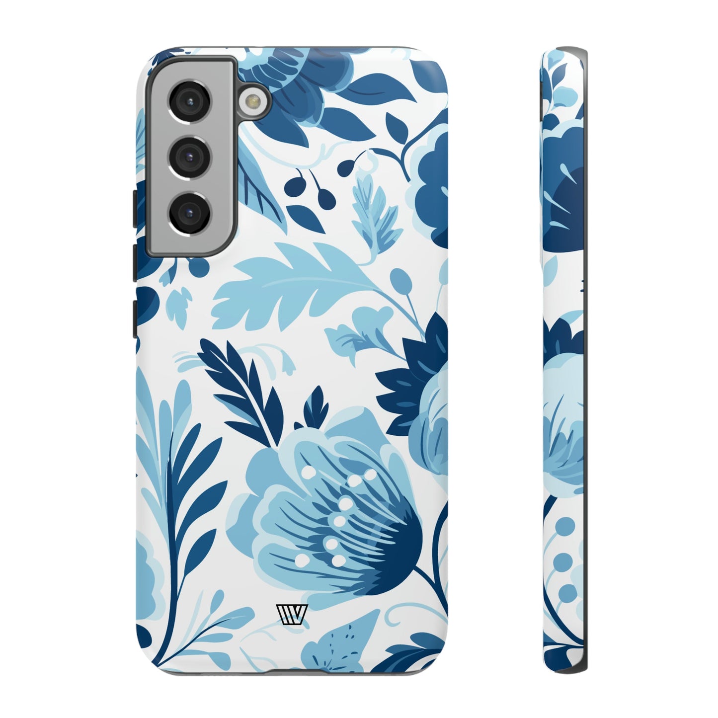 BLUE WHITE FLOWERS | Tough Phone Case