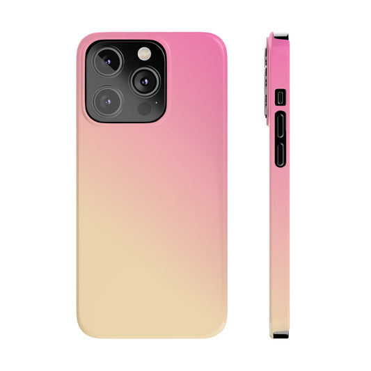 PINK YELLOW GRADIENT | Slim iPhone Case