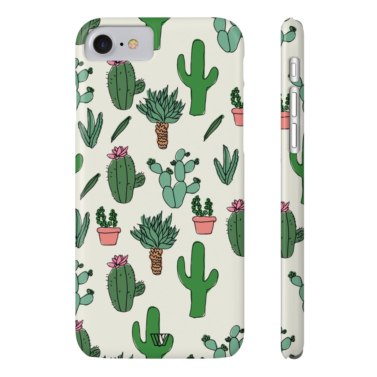 CACTUS DOODLES | Slim iPhone Case