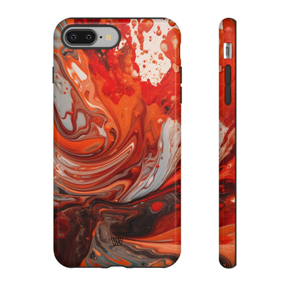 WHITE FIRE PAINT SWIRL | Tough Phone Case