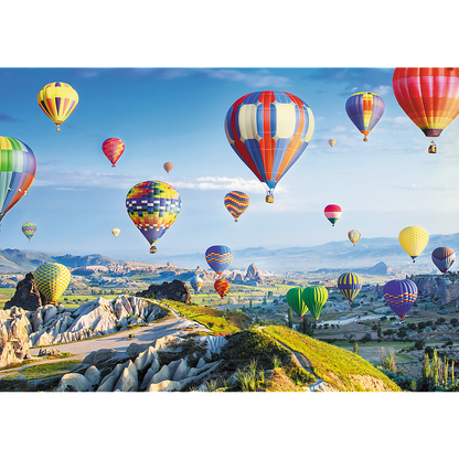 1000 Piece Jigsaw Puzzles, View of Cappadocia, Turkey, Hot Air Balloons, Beautiful Landscape Puzzles, Adult Puzzles, Trefl 10613