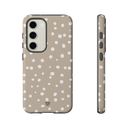 BEIGE DOTS | Tough Phone Case