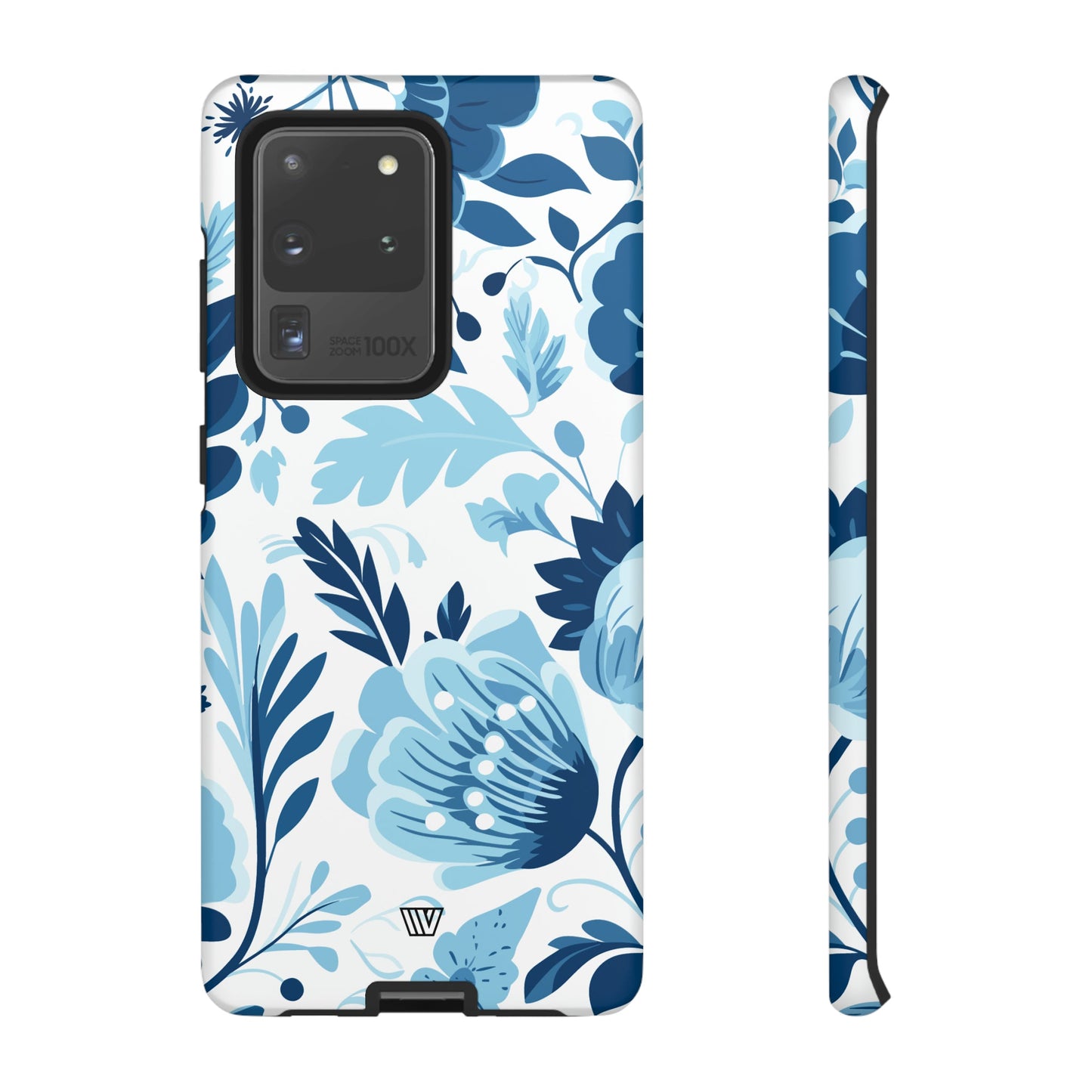 BLUE WHITE FLOWERS | Tough Phone Case