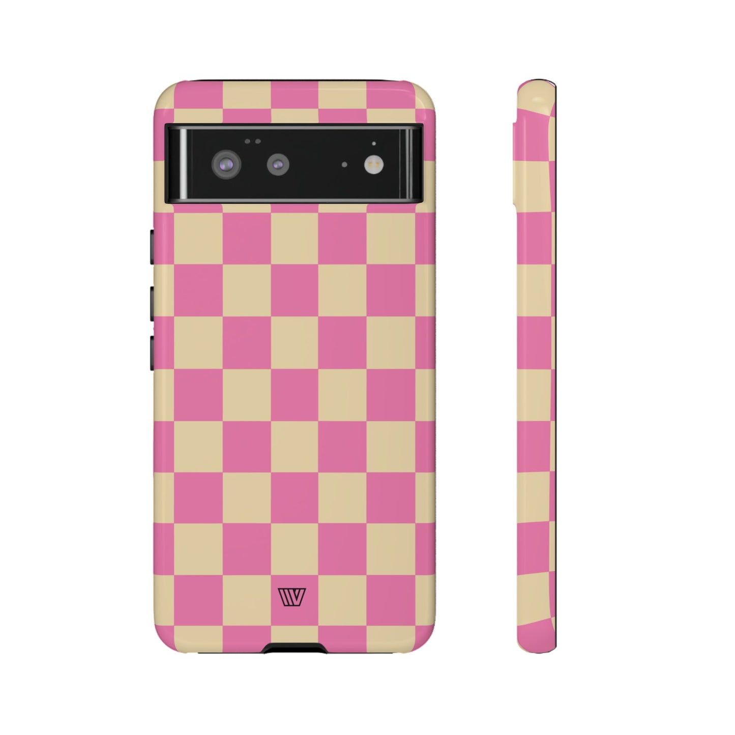 PINK TAN CHECKERBOARD | Tough Phone Case