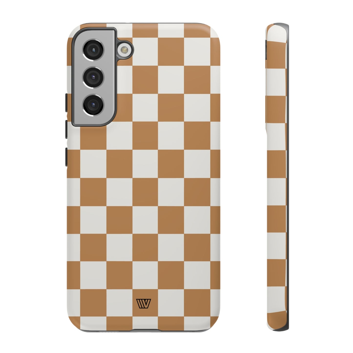 CHESTNUT CHECKERBOARD | Tough Phone Case